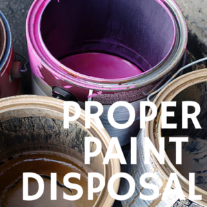 Paint disposal #disposal
